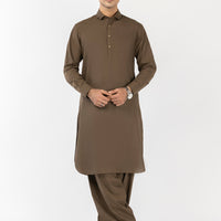 Blended Olive Shalwar Kameez - J. Junaid Jamshed