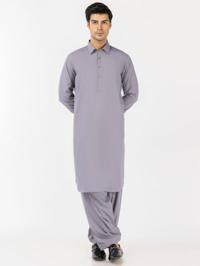 Blended Light Purple Shalwar Kameez - J. Junaid Jamshed