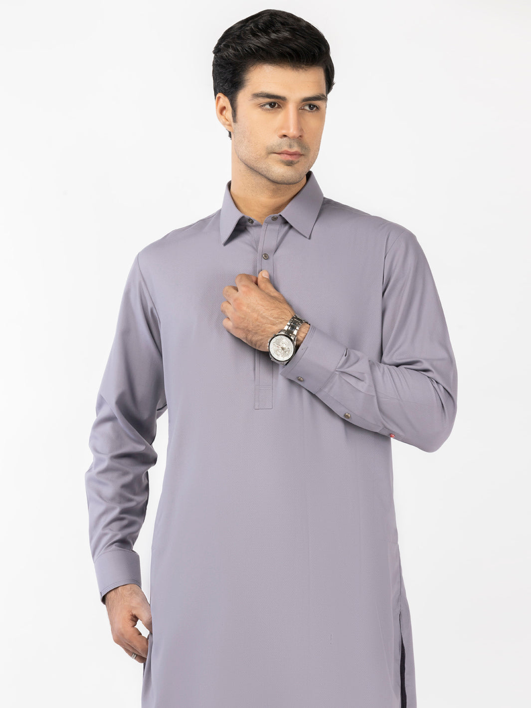 Blended Light Purple Shalwar Kameez - J. Junaid Jamshed