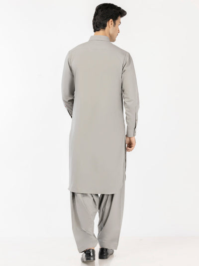 Blended Grey Shalwar Kameez - J. Junaid Jamshed