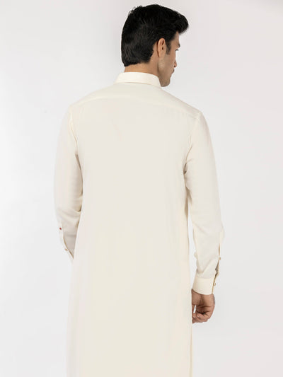 Blended Off White Shalwar Kameez - J. Junaid Jamshed