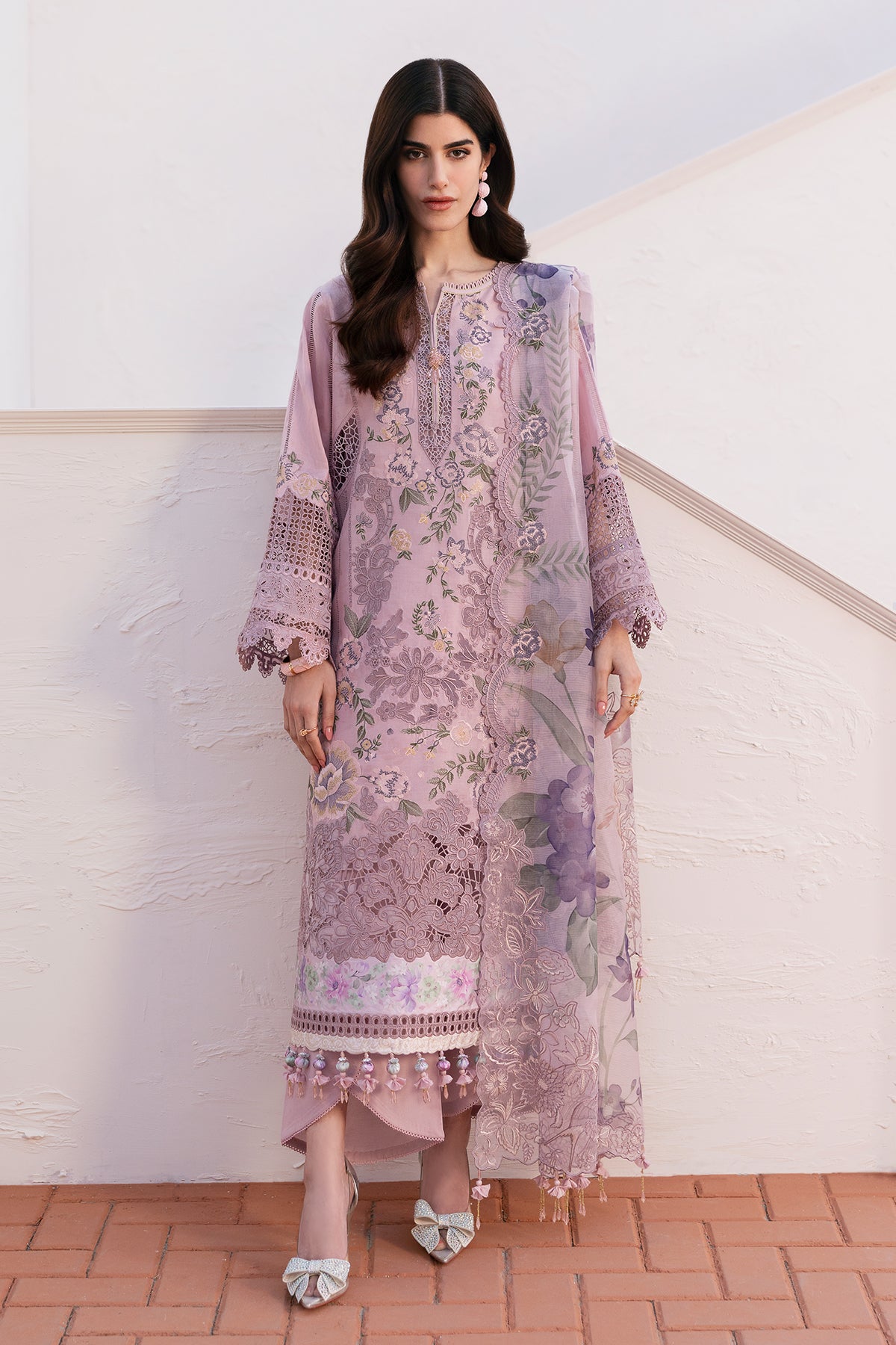Design 8 - Baroque Eid Swiss Lawn Stitched – Janan
