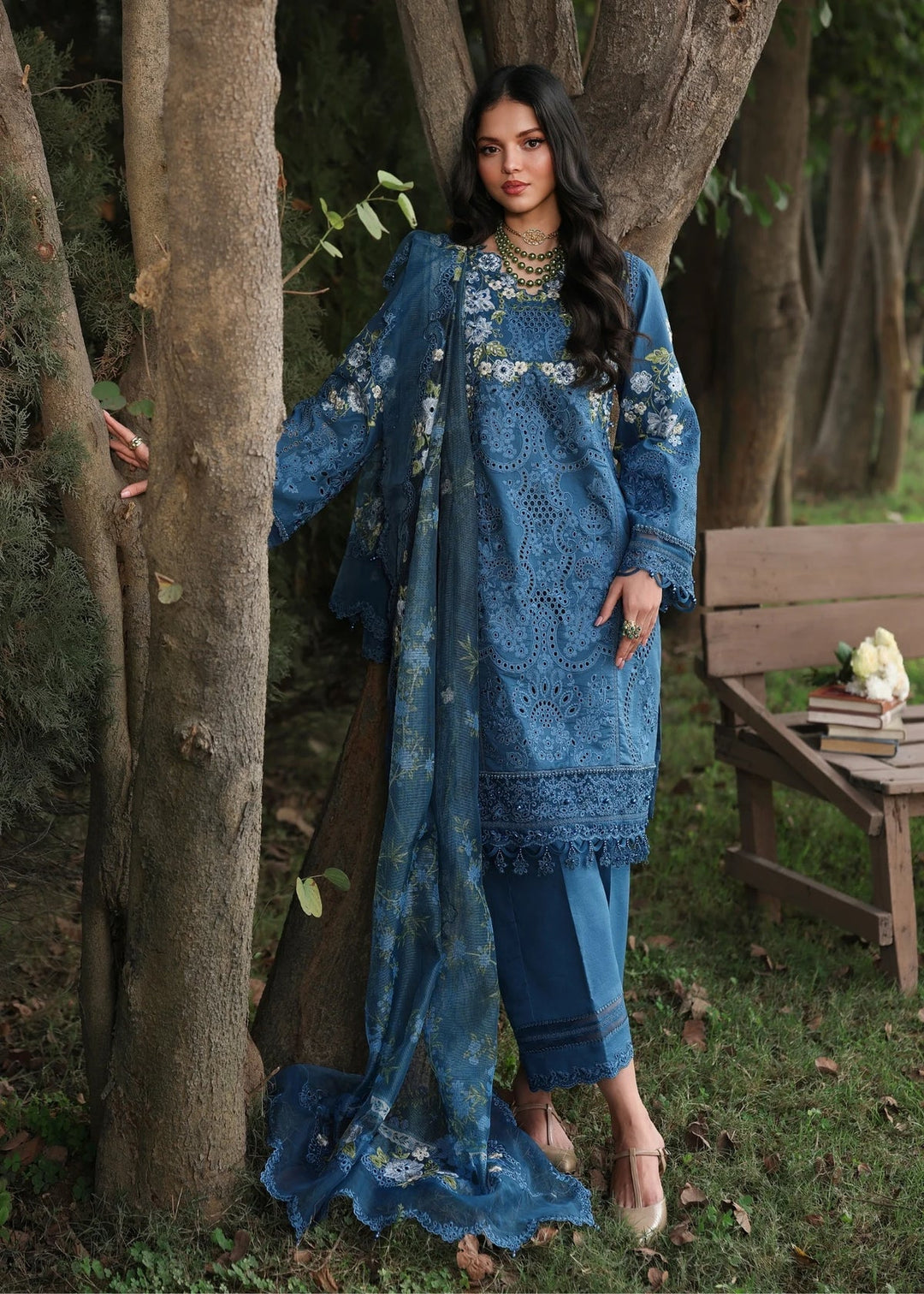 Blue Blossoms - Tales of Petals Stitched by Sardinia