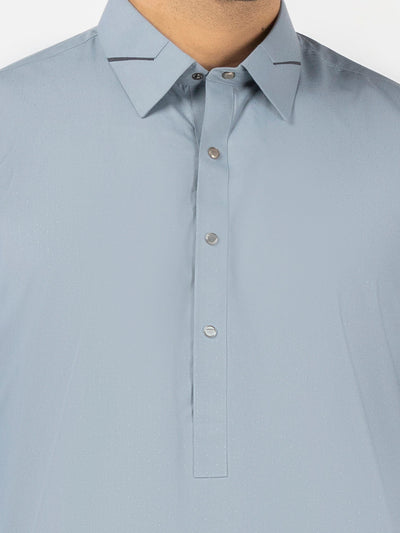 Blended Light Blue Shalwar Kameez- Almirah