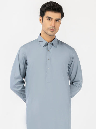 Blended Light Blue Shalwar Kameez- Almirah