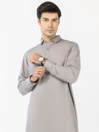 Blended Grey Shalwar Kameez- Almirah