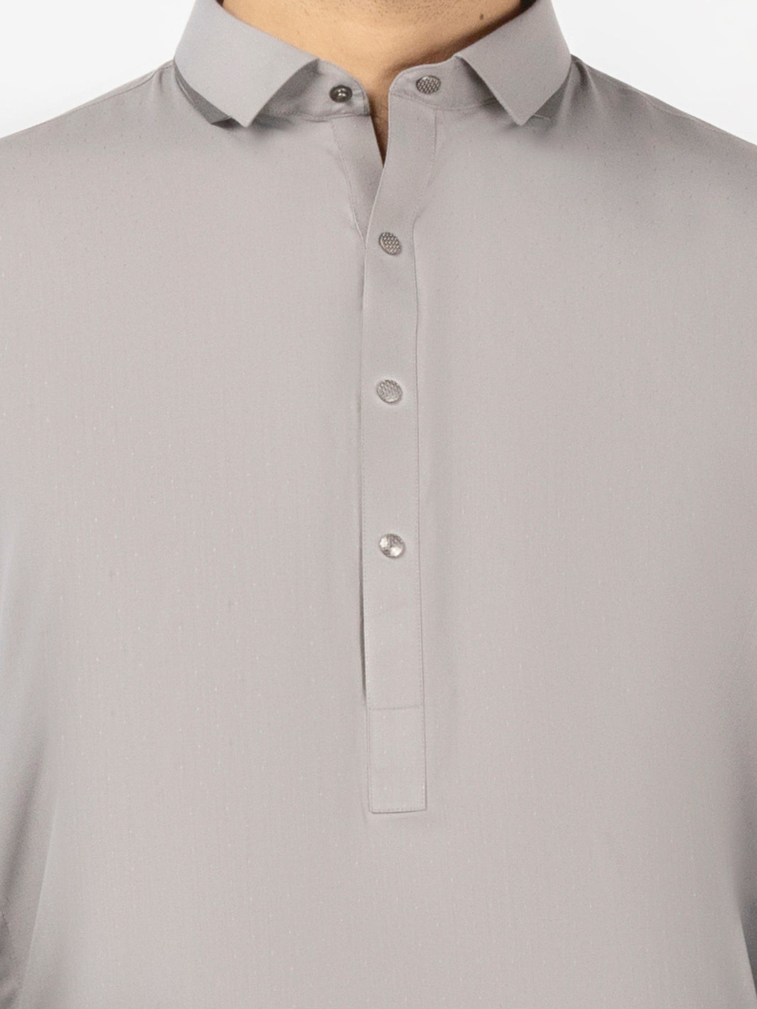 Blended Grey Shalwar Kameez- Almirah