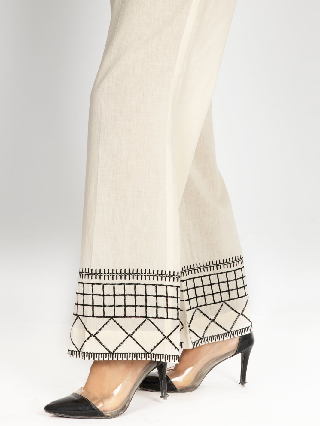 Lawn White Trouser - Almirah