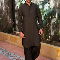 Blended Olive Green Shalwar Kameez- Almirah