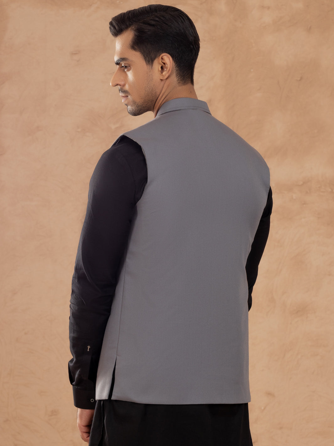 Taflon Rayon Grey Waistcoat - Almirah