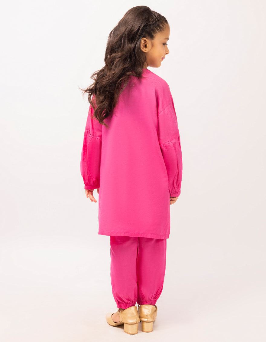 Lawn Pink Stitched Suit - J. Junaid Jamshed