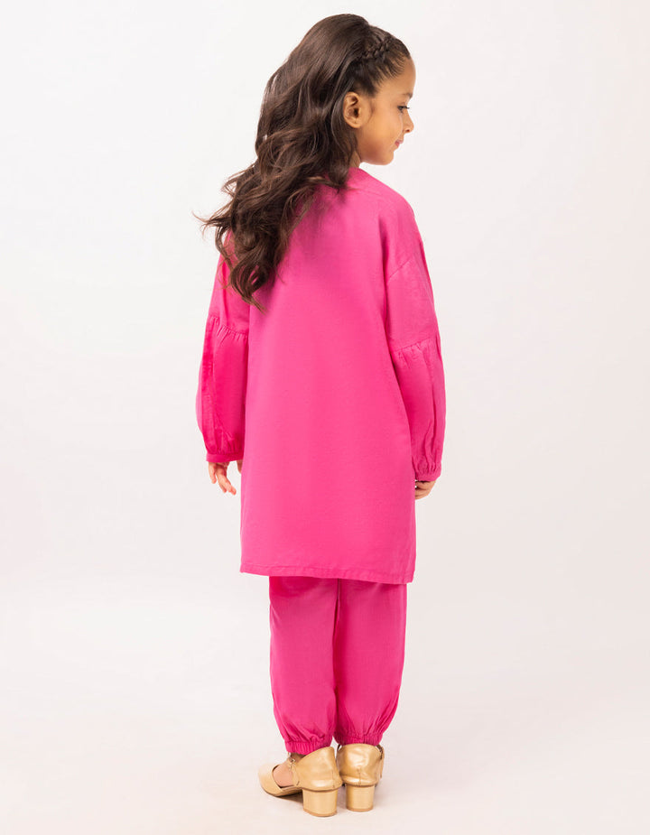 Lawn Pink Stitched Suit - J. Junaid Jamshed