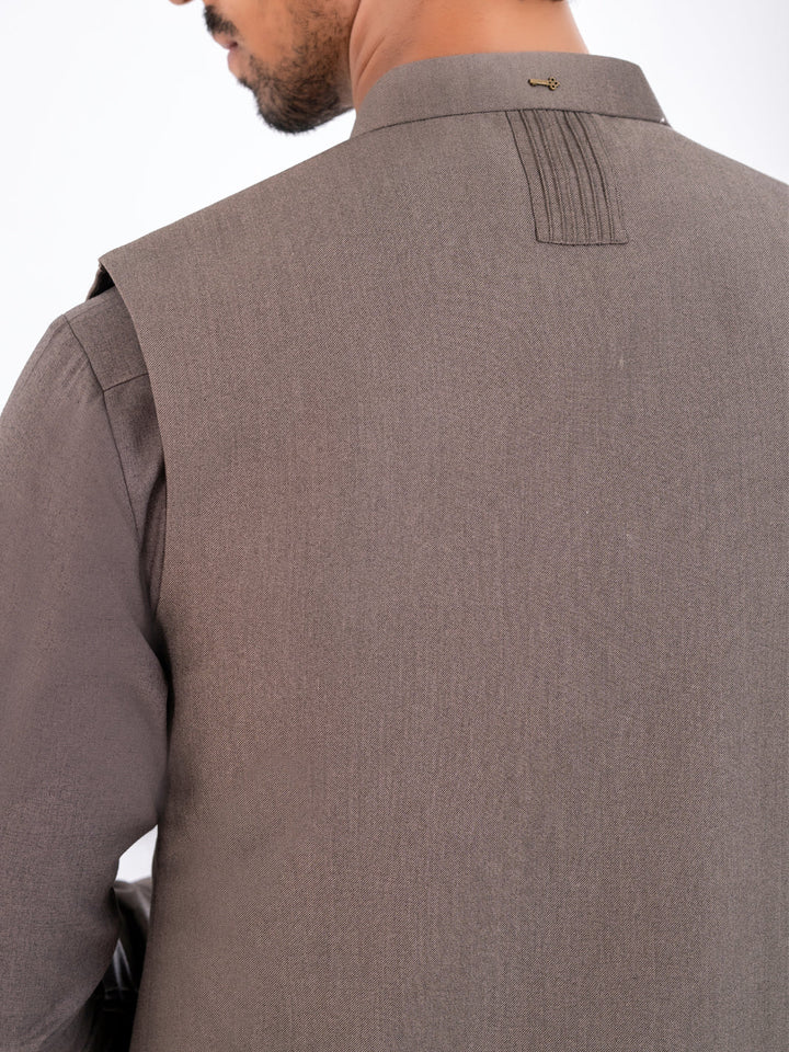 Blended Sand Waist Coat - Almirah