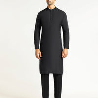 Blended Black Kurta Trouser - J. Junaid Jamshed