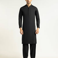 Blended Black Shalwar Kameez - J. Junaid Jamshed