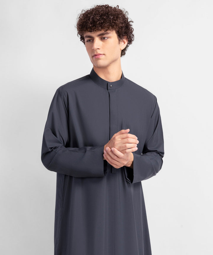 Blended Grey Jubba - J. Junaid Jamshed