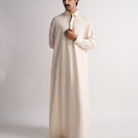 Blended Cream Jubba - J. Junaid Jamshed