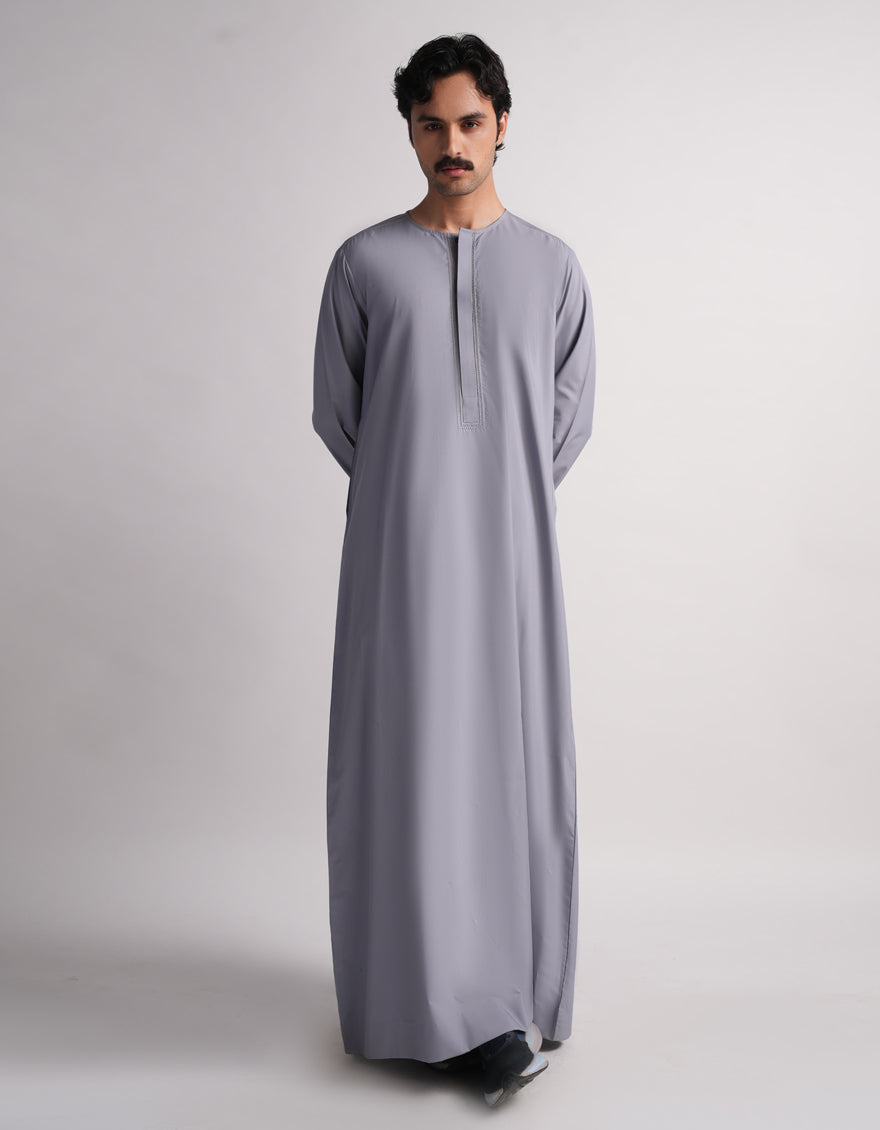 Blended Grey Jubba - J. Junaid Jamshed