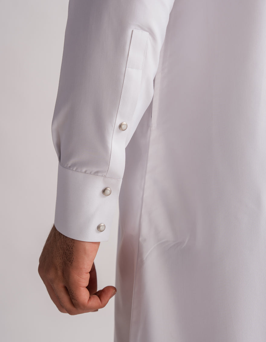 Blended White Jubba - J. Junaid Jamshed