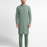 Blended Green Kurta Trouser - J. Junaid Jamshed