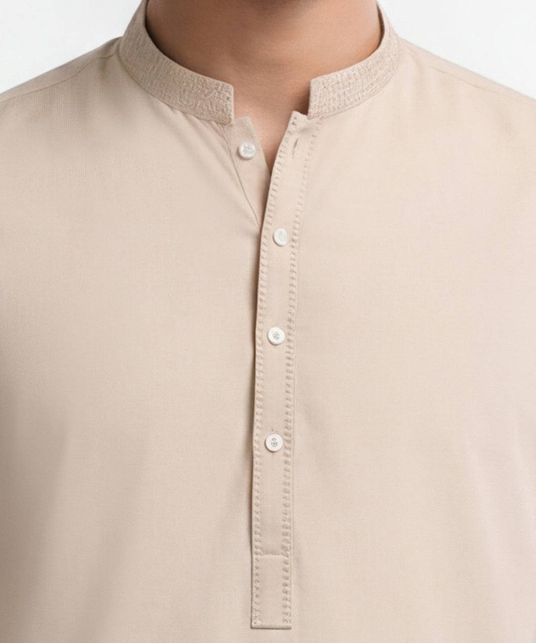 Blended Cream Kurta Trouser - J. Junaid Jamshed