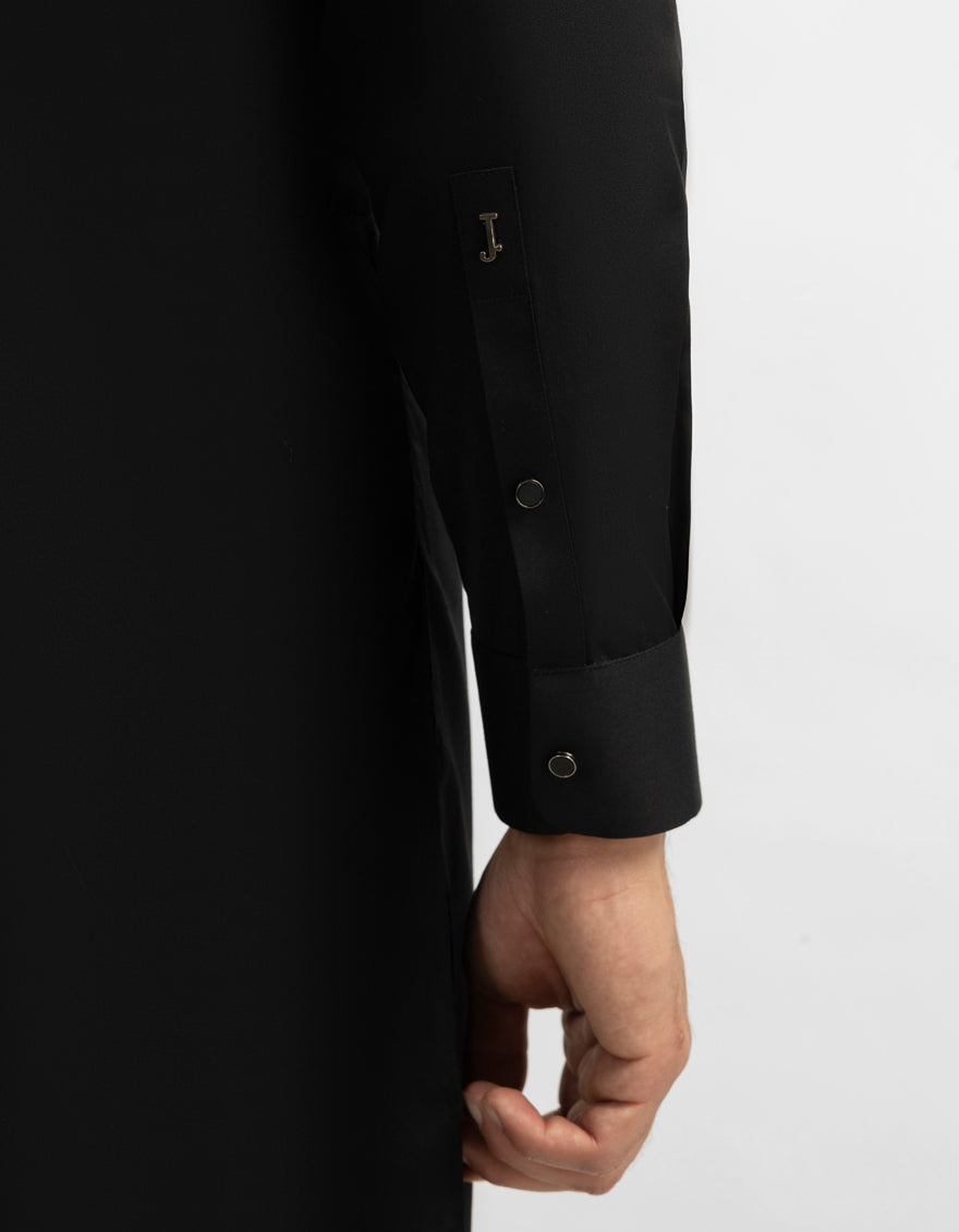 Cotton Black Shalwar Kameez - J. Junaid Jamshed
