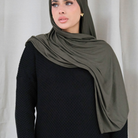 Khaki Premium Jersey Hijab