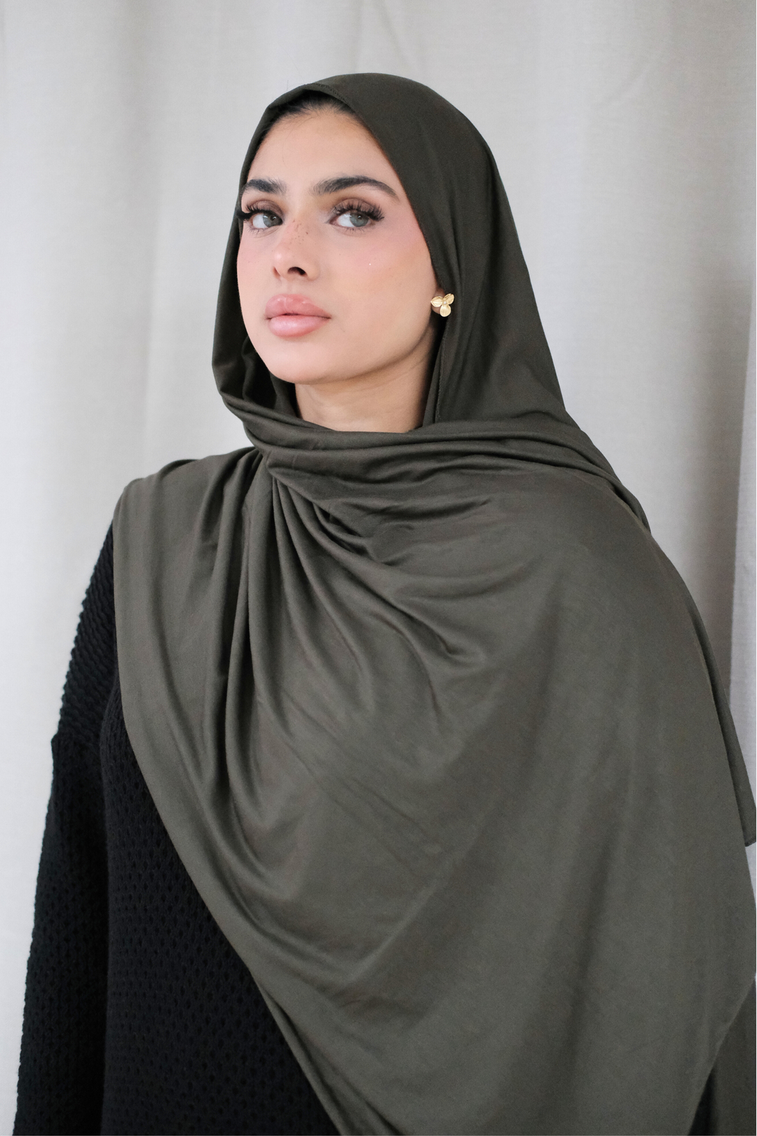 Khaki Premium Jersey Hijab