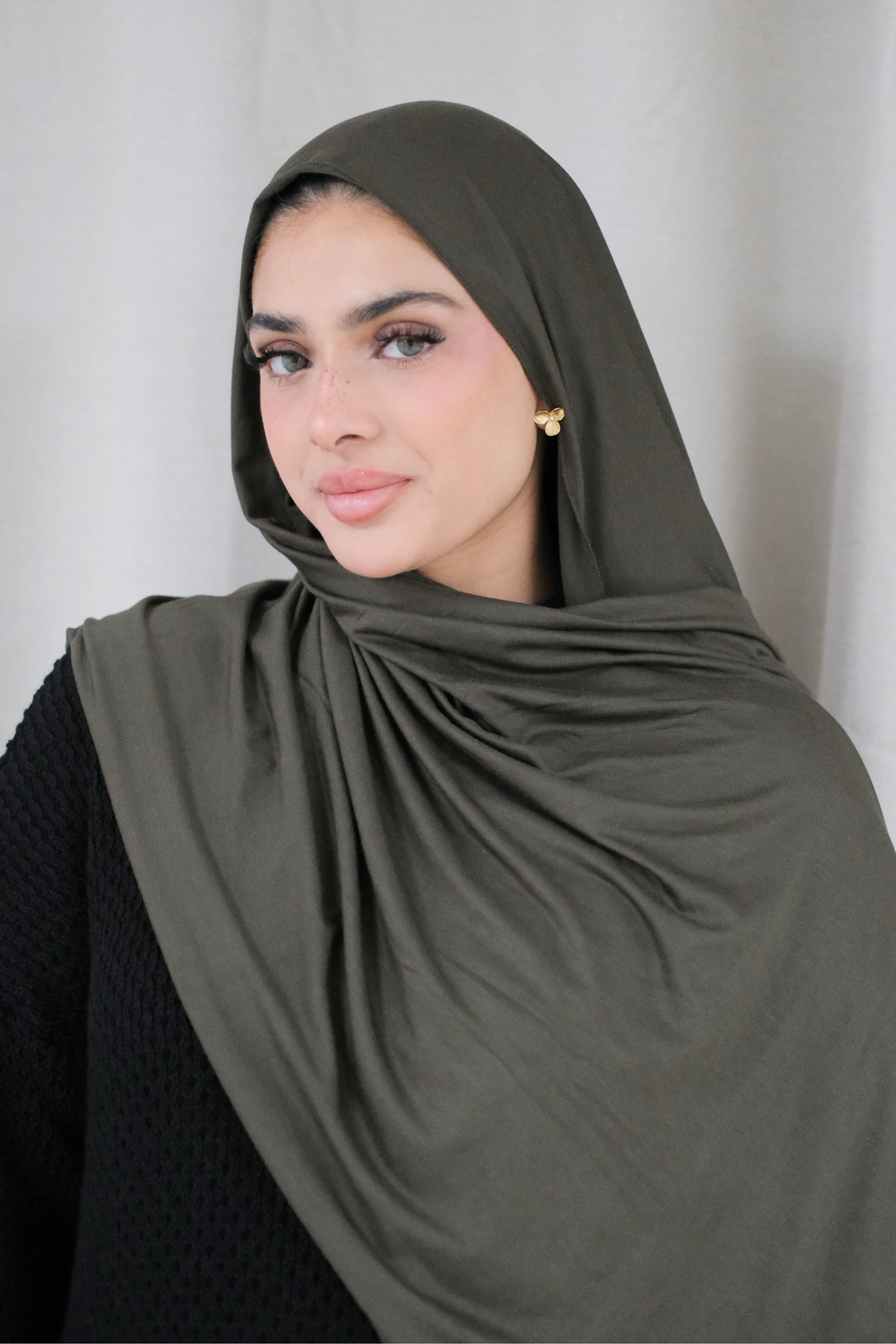 Khaki Premium Jersey Hijab