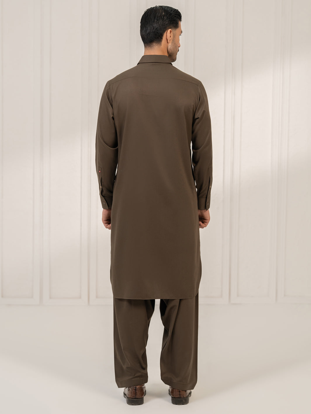 Blended Olive Shalwar Kameez - Almirah