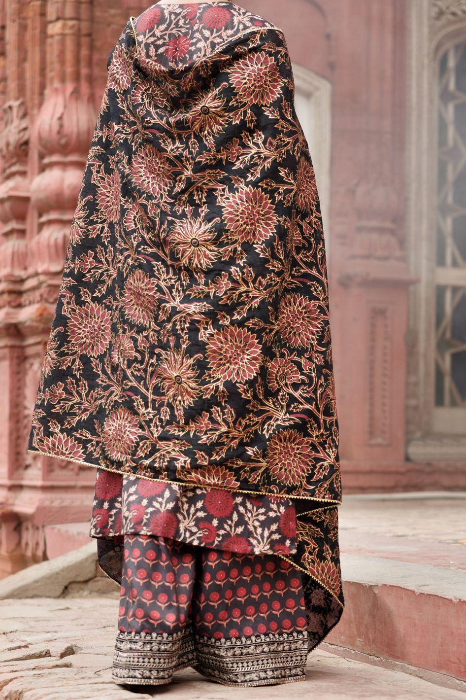Maple Silk Maroon Stitched Suit - Almirah