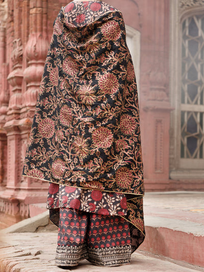 Maple Silk Maroon Stitched Suit - Almirah