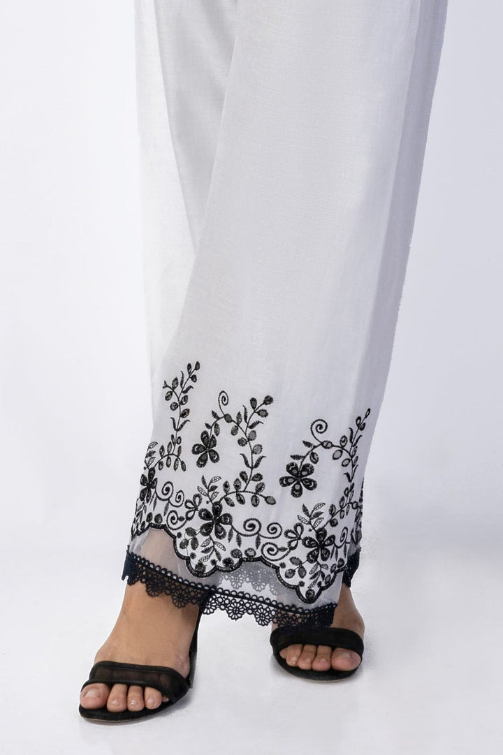 Cambric White Trouser - Almirah