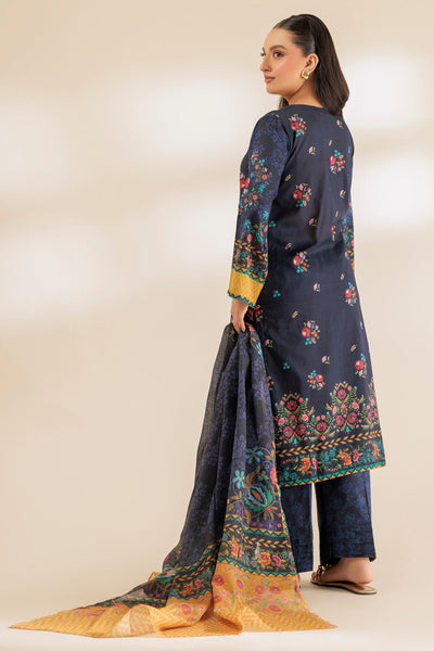 Lawn Blue Stitched Suit - Bonanza