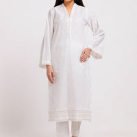 Cambric White Stitched Suit - Bonanza