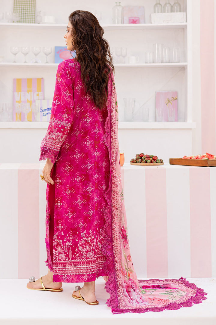 Lawn Pink Stitched Suit - Nureh Gardenia