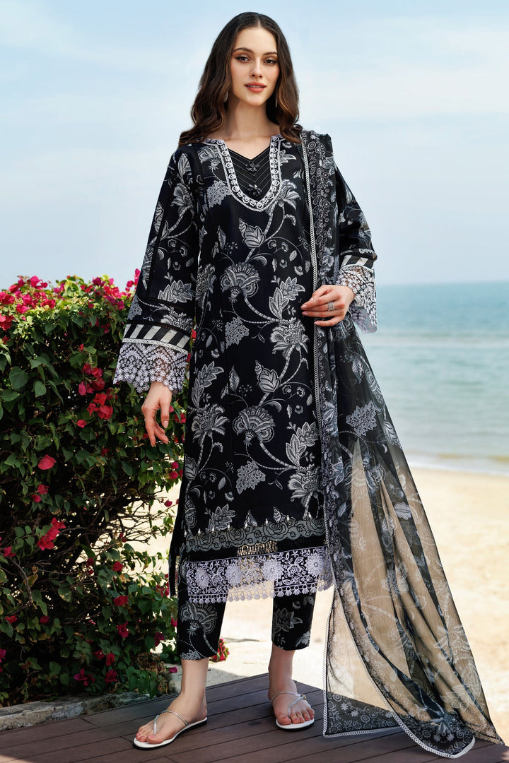 Sable Dusk - Farasha Printed Essentials Stitched