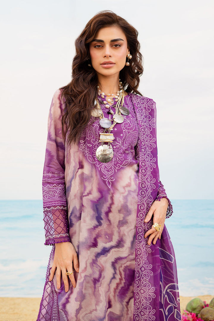 Lawn Purple Stitched Suit - Nureh Gardenia