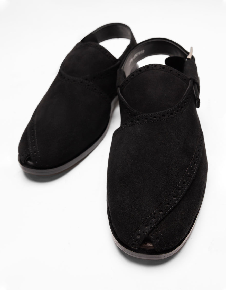 Plain Black Footwear - J. Junaid Jamshed