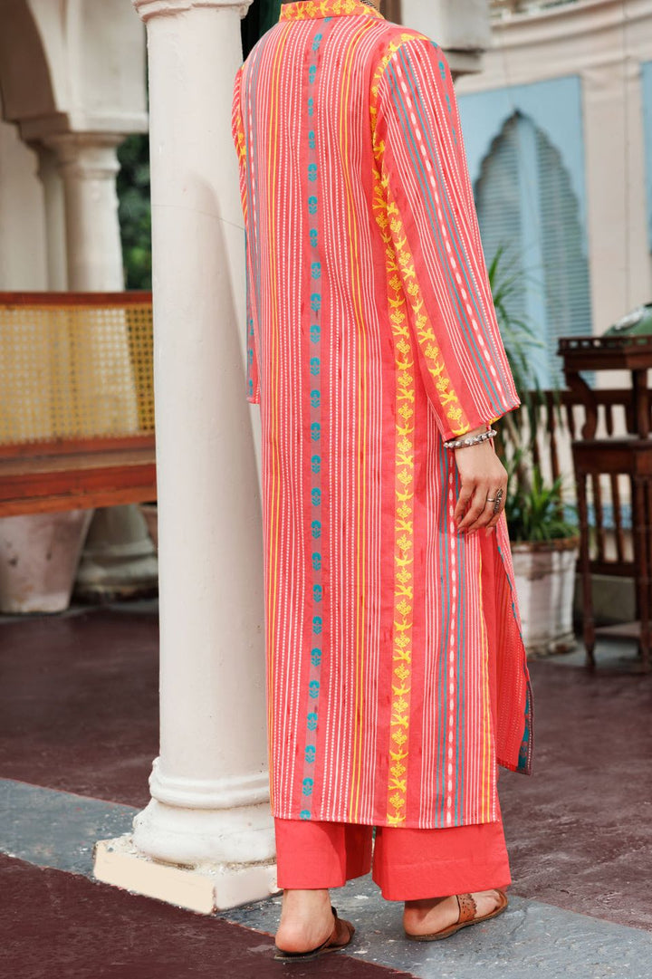 Yarn Dyed Light Pink Kurti- Almirah