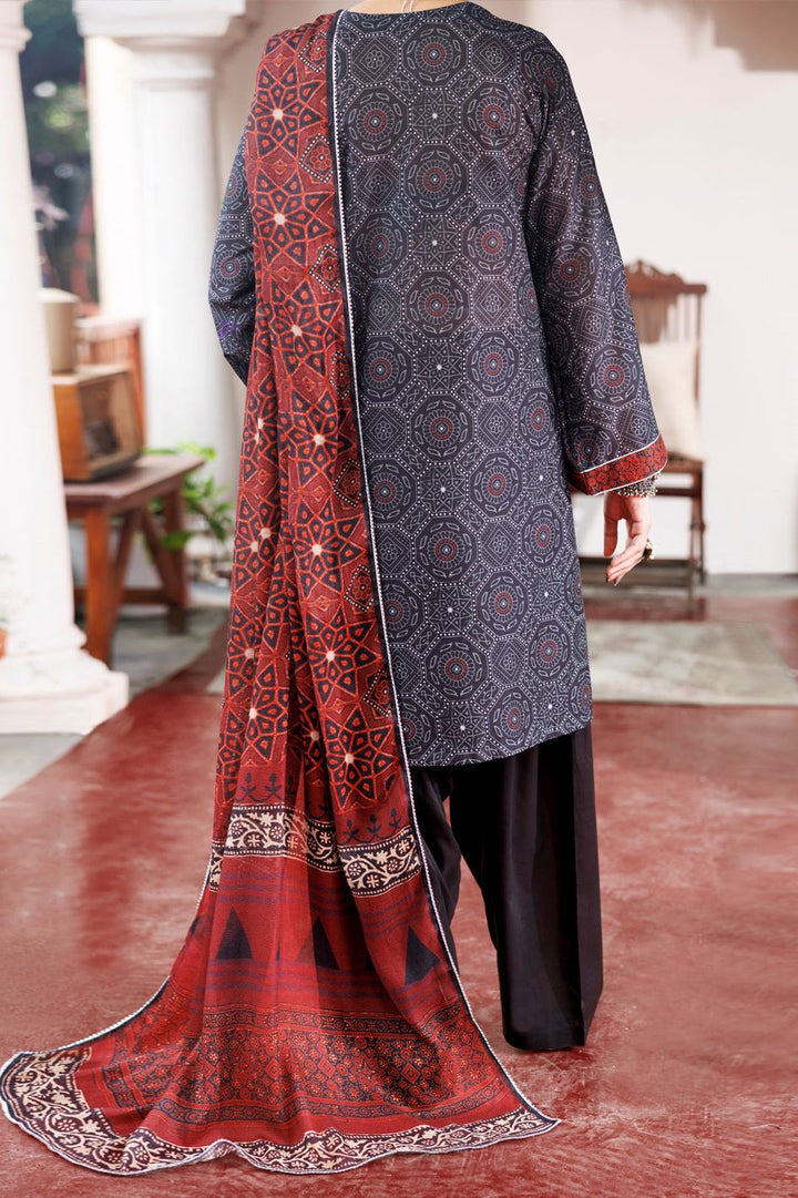 Cambric Black Stitched Suit - Almirah