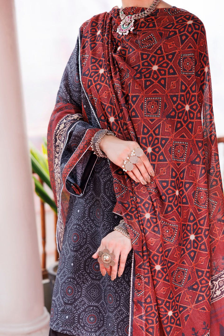 Cambric Black Stitched Suit - Almirah