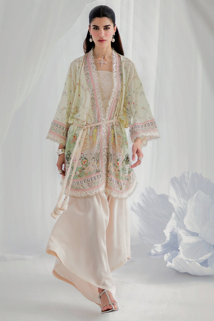 Elsa - Qalamkar Luxe Silk Stitched
