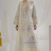 Roisin - Qalamkar Luxe Silk Stitched
