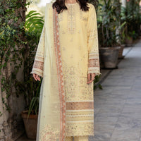 Vintage Bloom - Farasha Bahaar Embroidered Lawn Stitched