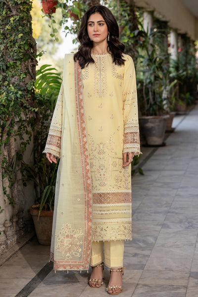 Vintage Bloom - Farasha Bahaar Embroidered Lawn Stitched