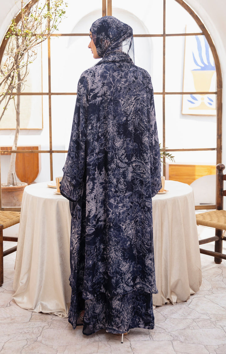 Azureh Imprime Abaya