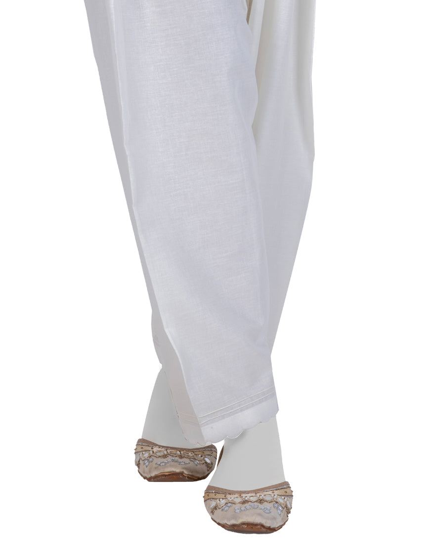 Lawn White Shalwar - J. Junaid Jamshed