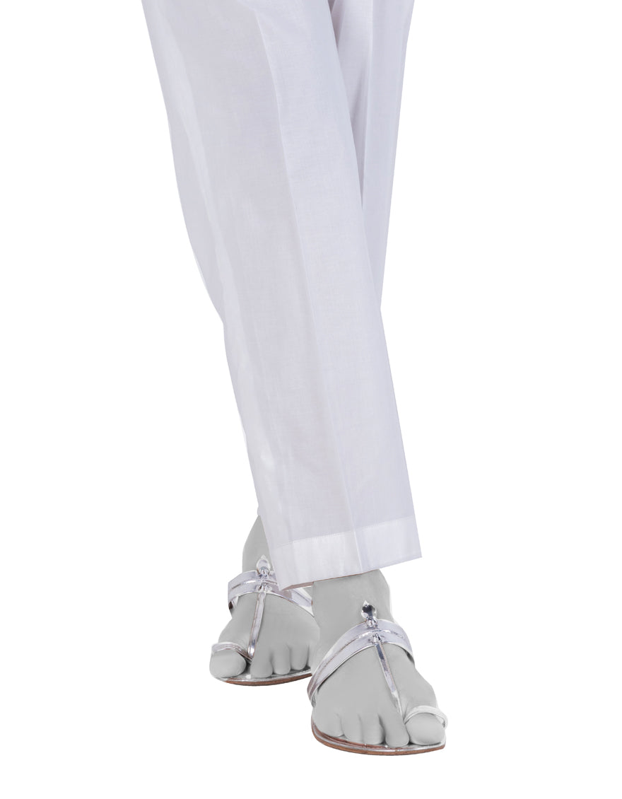 Lawn White Trousers - J. Junaid Jamshed