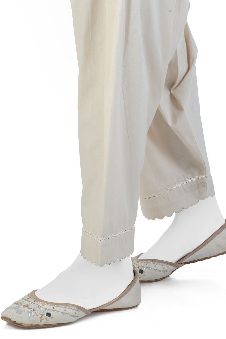 Off White Shalwar - J. Junaid Jamshed